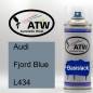 Preview: Audi, Fjord Blue, L434: 400ml Sprühdose, von ATW Autoteile West.